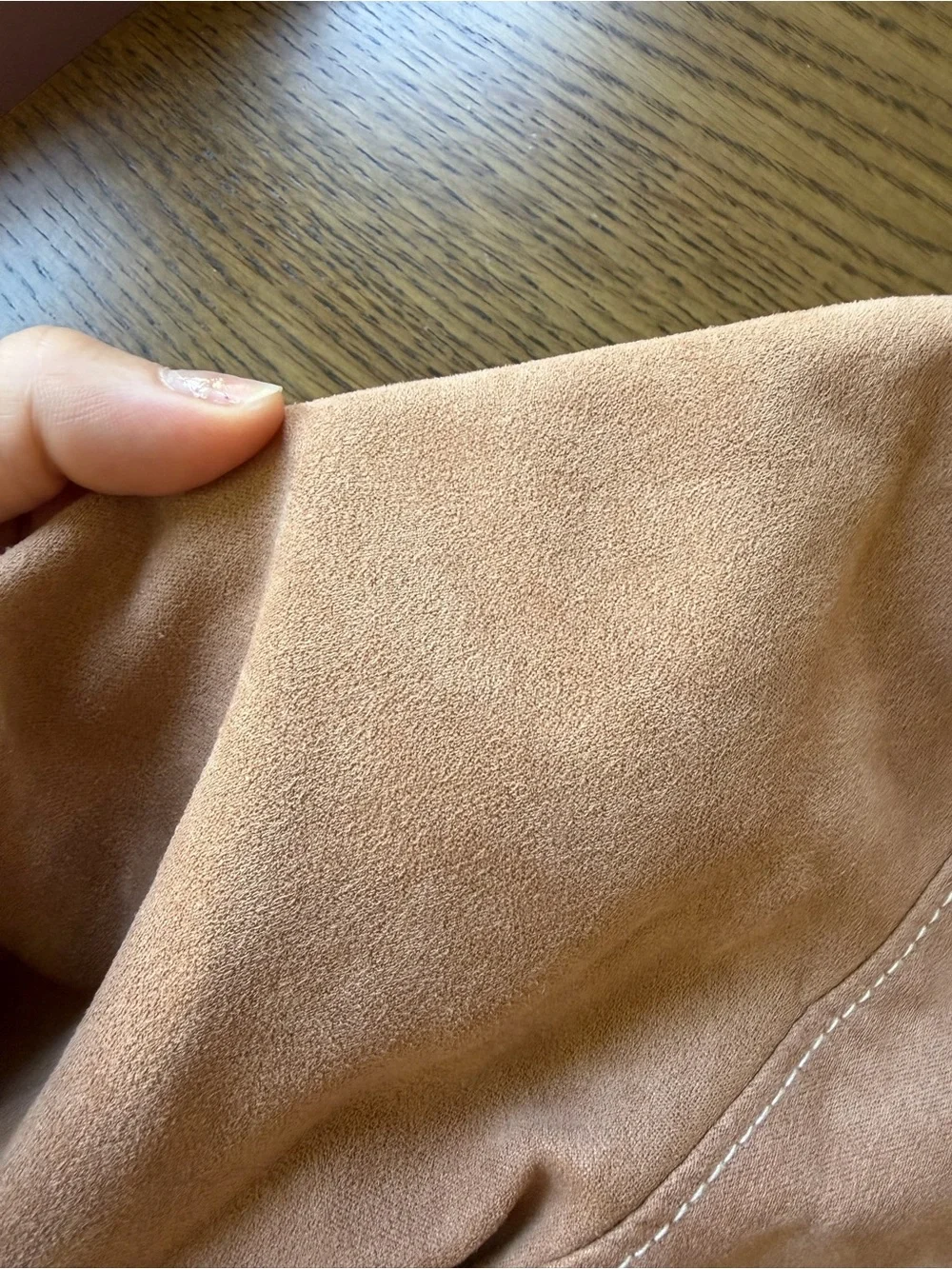 H&M Light Brown Zip-Front Shirt Jacket